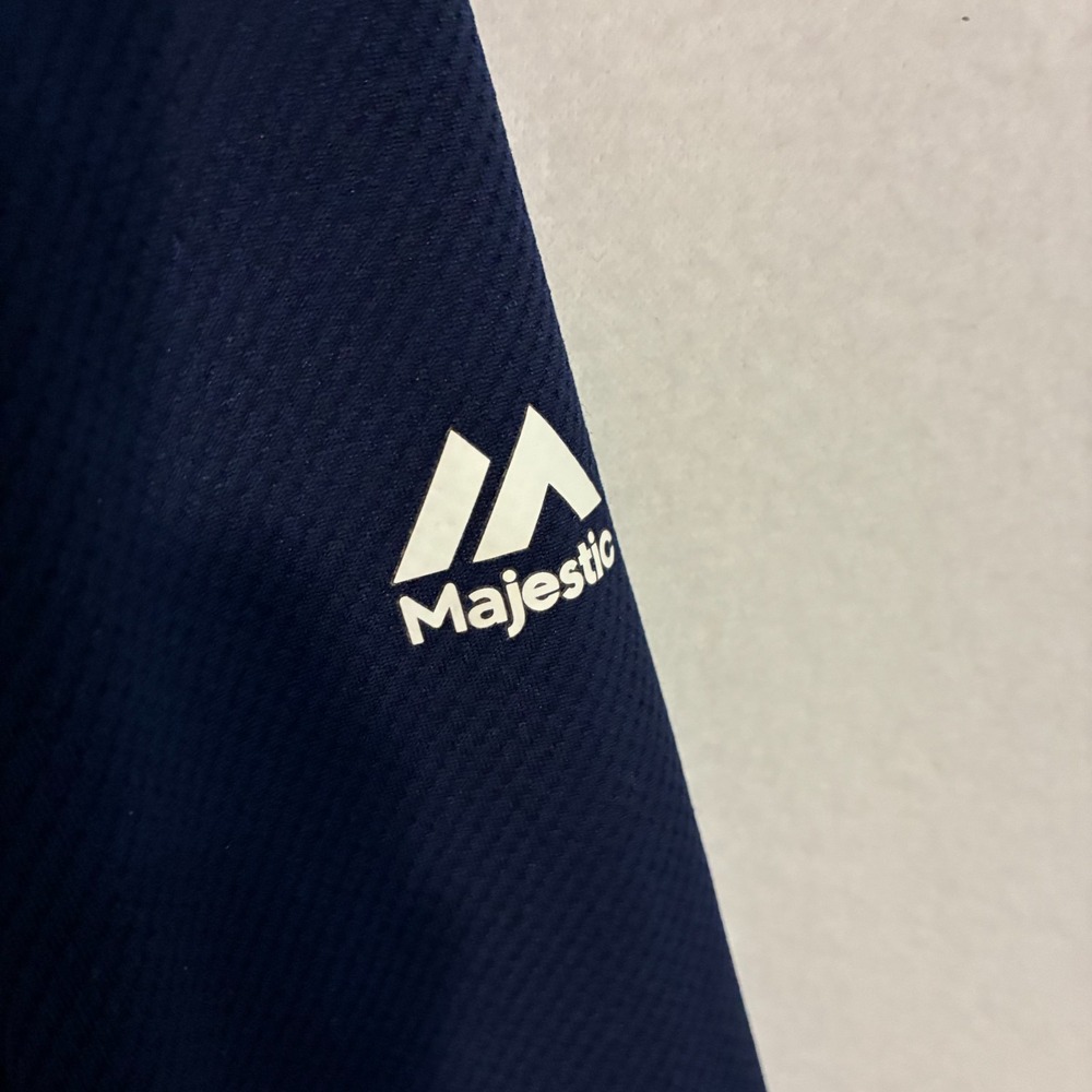 Milwaukee Brewers MLB Majestic Training Jersey Men's XL Logo Baseball Practice - Picture 3 of 9
